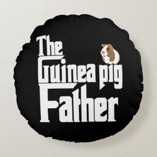 The Guinea Pig Father Round Cushion