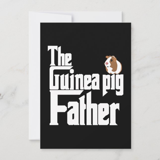 The Guinea Pig Father Thank You Card (Front)