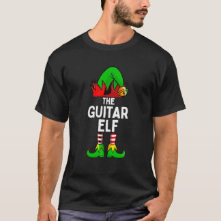 The Guitar Elf Funny Christmas Matching Family T S T-Shirt