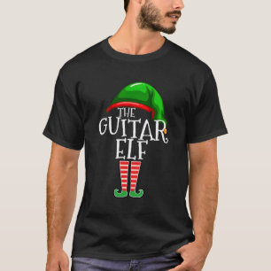 The Guitar Elf Group Matching Family Christmas Gif T-Shirt
