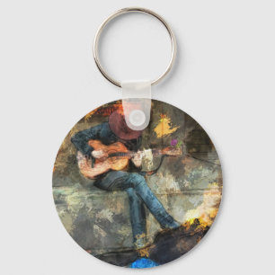 The Guitar Man Key Ring