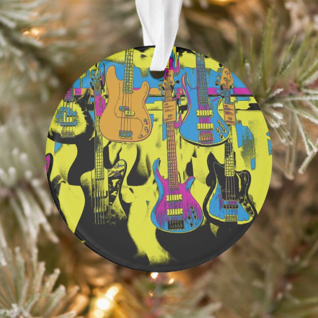 The Guitar Party - Musical Instrument Ceramic Orna Ornament (Tree)