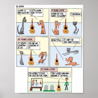 The Guitar Poster Paper