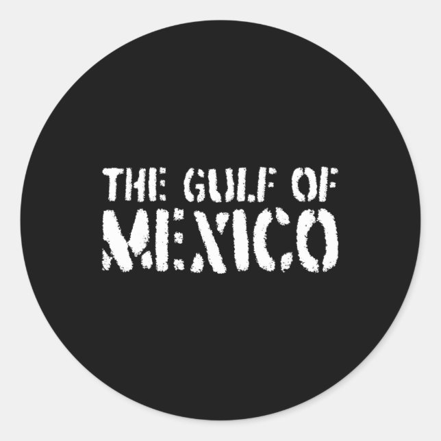 The Gulf Of Mexico  Classic Round Sticker (Front)