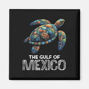 The Gulf Of Mexico Turtle Colourful Mexican Men Wo Magnet