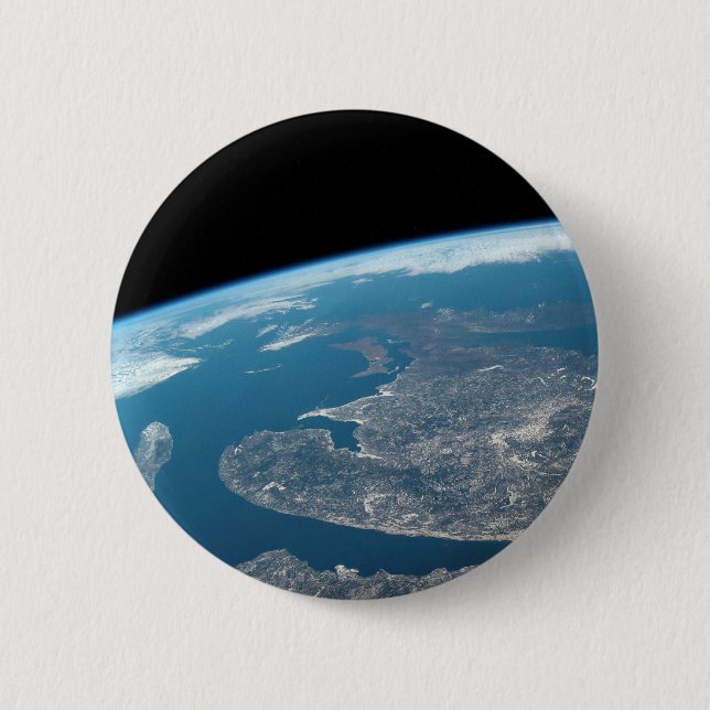 The Gulf Of St. Lawrence And Canada. 6 Cm Round Badge (Front)