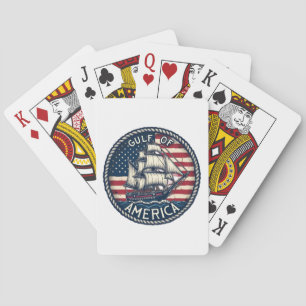 The Gulf Of Usa America Patriotic Playing Cards