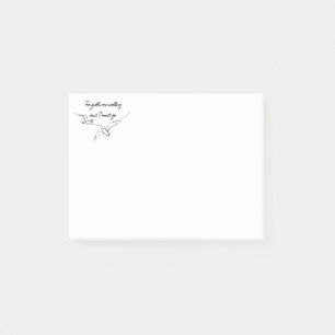 The gulls are calling and I must go Seagull art Post-it Notes