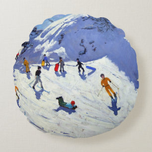 The Gully Belle Plagne 2004 Round Cushion