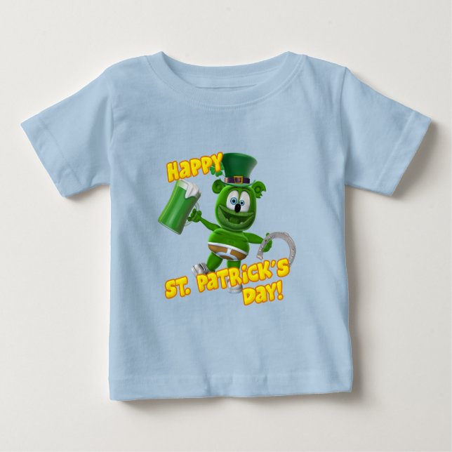 The Gummy Bear St. Patrick's Day Baby T-Shirt (Front)