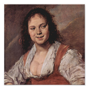 The Gypsy Girl by Hals - Poster