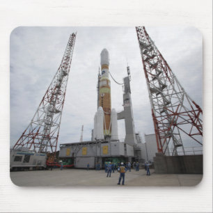 The H-IIB rocket on the launch pad Mouse Pad
