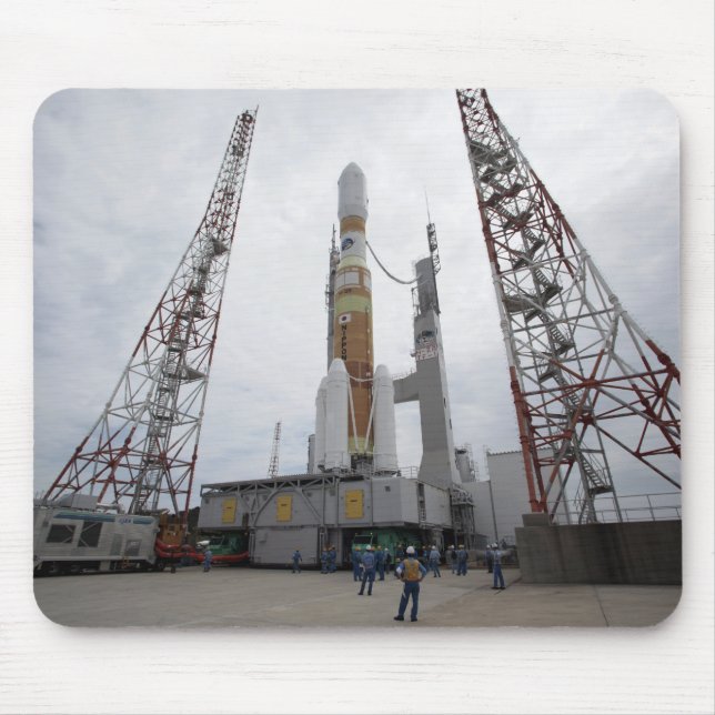 The H-IIB rocket on the launch pad Mouse Pad (Front)