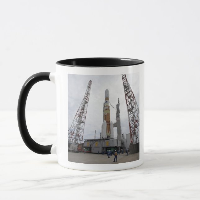 The H-IIB rocket on the launch pad Mug (Left)