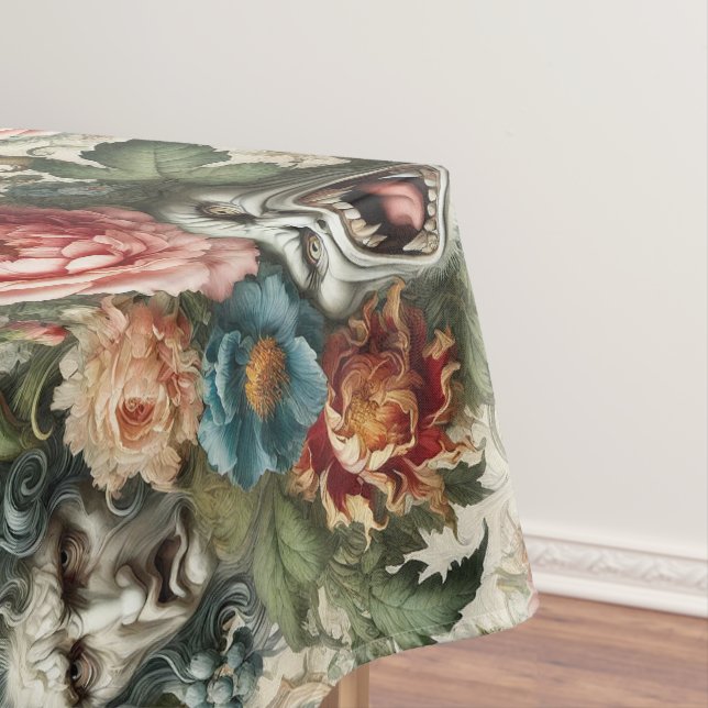 The Hag & the Howl – Gothic Large Pattern Tablecloth (In Situ)