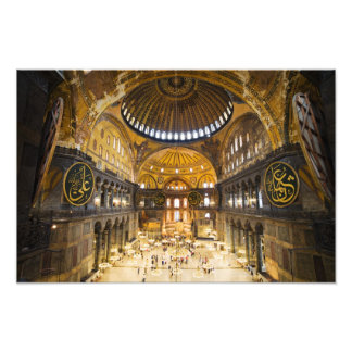 The Hagia Sophia Interior in Istanbul Photo Print