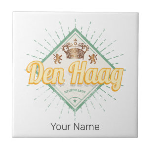 The Hague City Netherlands Retro Holland Vintage Ceramic Tile