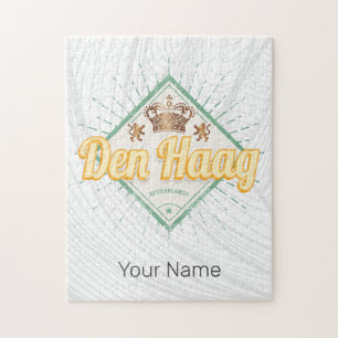 The Hague City Netherlands Retro Holland Vintage Jigsaw Puzzle