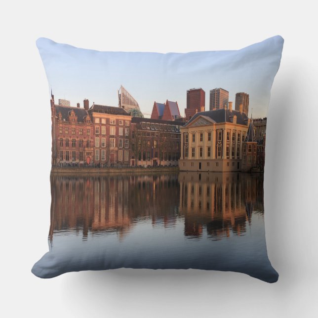 The Hague skyline in the Netherlands Cushion (Front)