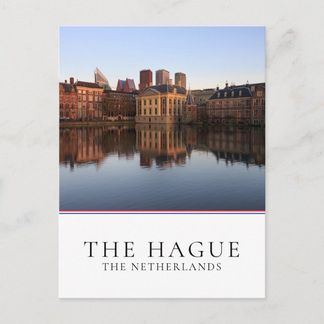 The Hague skyline in the Netherlands Postcard (Front)