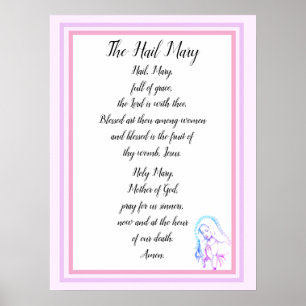 The Hail Mary Prayer Poster