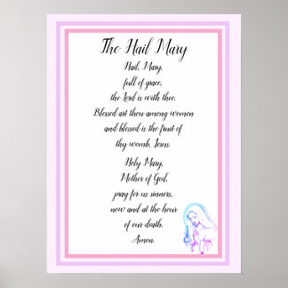 The Hail Mary Prayer Poster