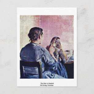The Hair Is Braided By Krohg Christian Postcard