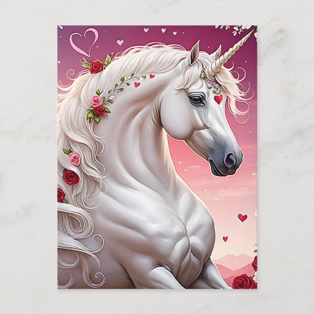 The hair waving in rainbow colours is something th holiday postcard (Front)