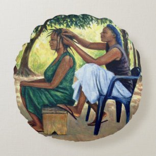 The Hairdresser 2001 Round Cushion