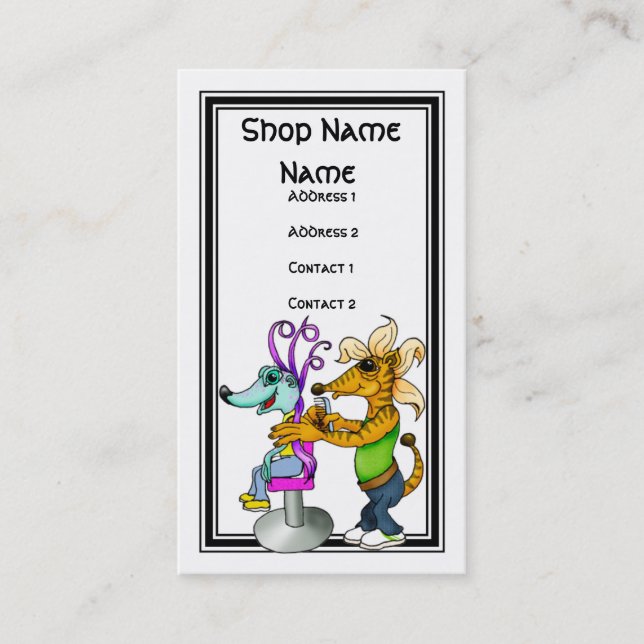 The Hairdresser Business Card (Front)
