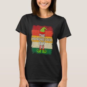 The Hairdresser Elf Matching Group Christmas Party T-Shirt