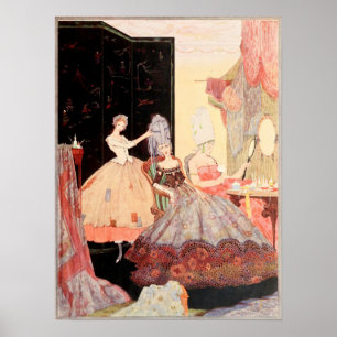 The Hairdresser - Vintage Image Poster