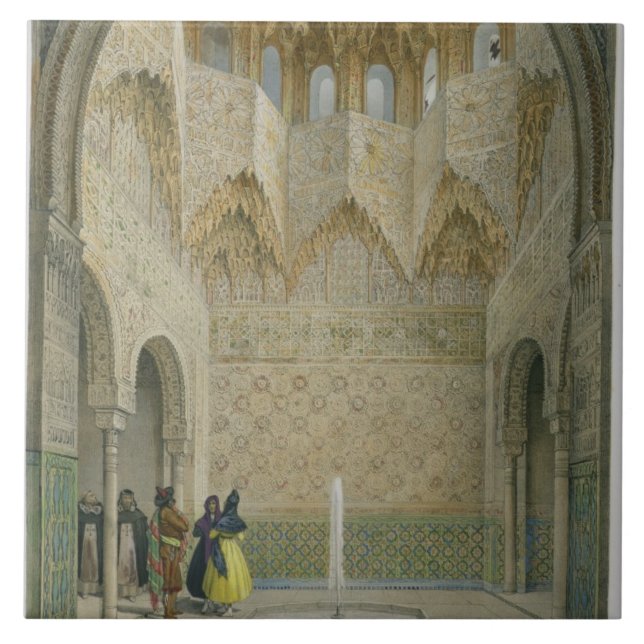 The Hall of the Abencerrages, the Alhambra, Granad Tile (Front)