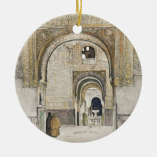 The Hall of the Two Sisters (Sala de las dos Herma Ceramic Ornament