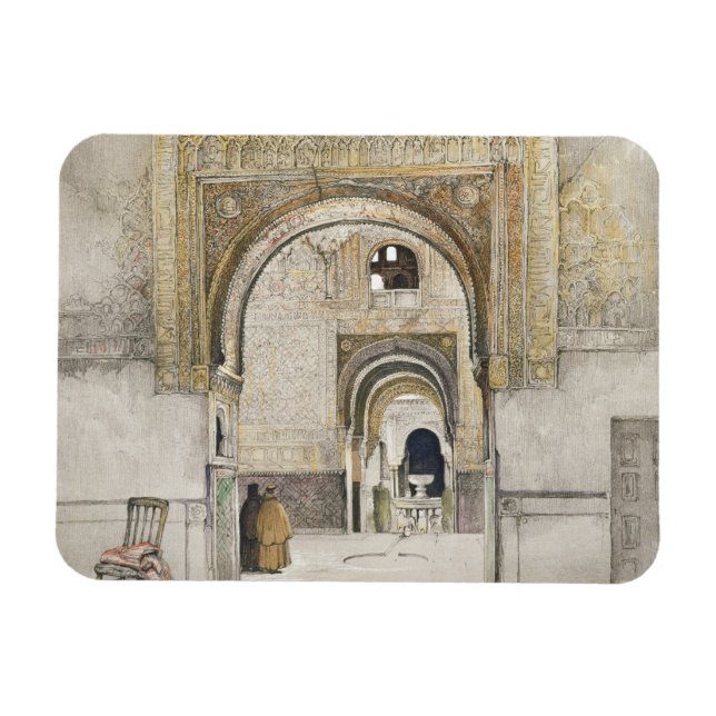 The Hall of the Two Sisters (Sala de las dos Herma Magnet (Horizontal)