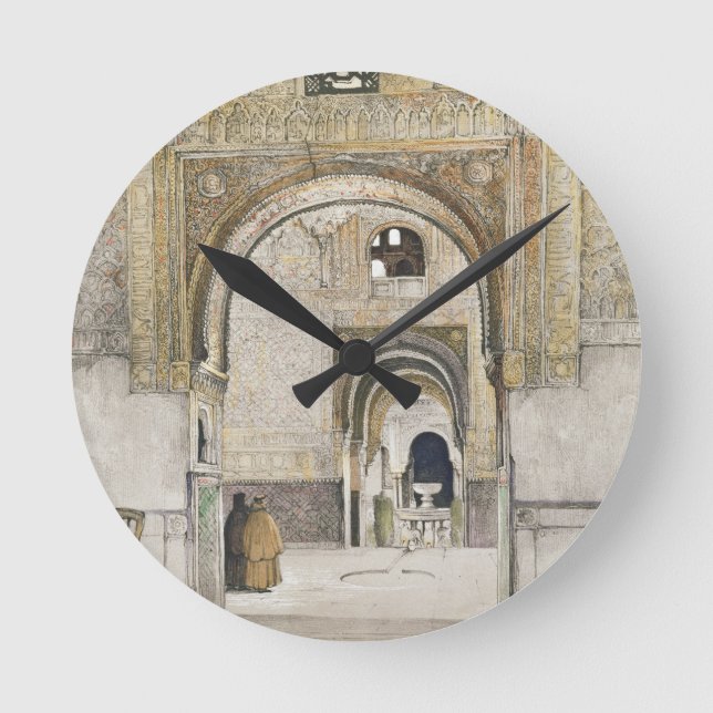 The Hall of the Two Sisters (Sala de las dos Herma Round Clock (Front)