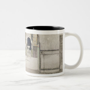 The Hall of the Two Sisters (Sala de las dos Herma Two-Tone Coffee Mug