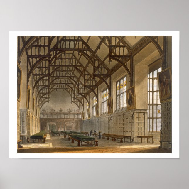 The Hall of Trinity College, Cambridge, from 'The Poster (Front)
