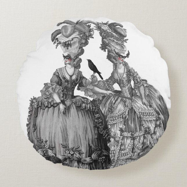 The halloween Ball and Chandelier Round Cushion (Front)