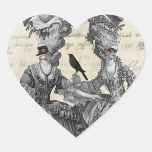 The Halloween Ball Heart Sticker