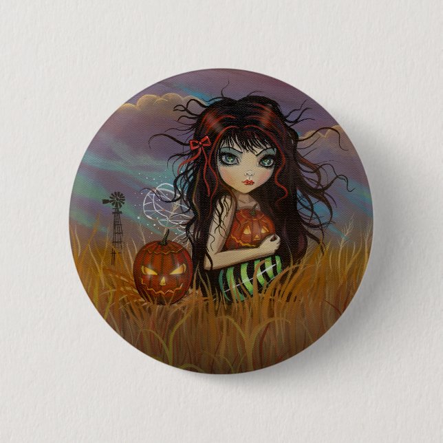 The Halloween Fairy Pinback Button (Front)