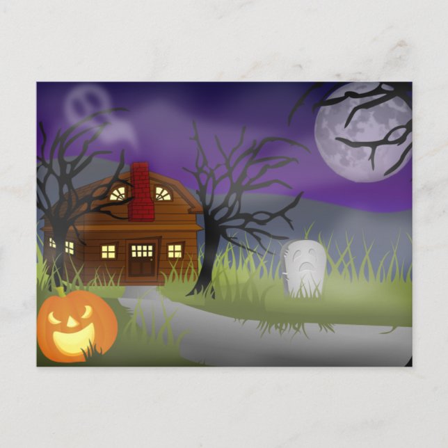 The Halloween Fog - Holiday Postcard (Front)