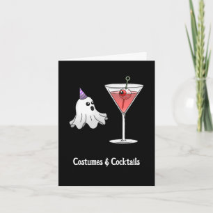 The Halloween Ghost's Costume & Cocktail Party Invitation