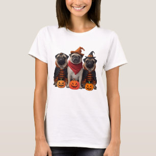 The Halloween Pug Crew – Funny & Spooky Pug Design T-Shirt
