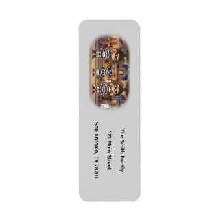 The Halloween Racoon Bandits Return Address Label