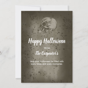 The Halloween Skull Invitation