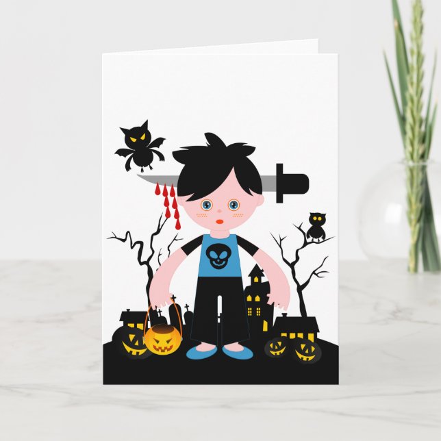 The Halloween Spooky Boy Card (Front)