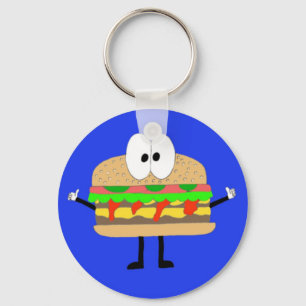 The Hamburger Man doing the Fonzie. Key Ring