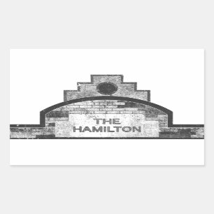 the hamilton rectangular sticker