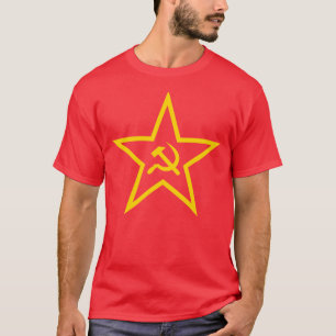 The Hammer And Sickle Star (yellow) T-Shirt